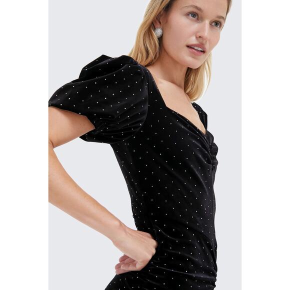 TUCKERNUCK O.P.T Black Felina Midi Dress NWT Size Small - Picture 6 of 10